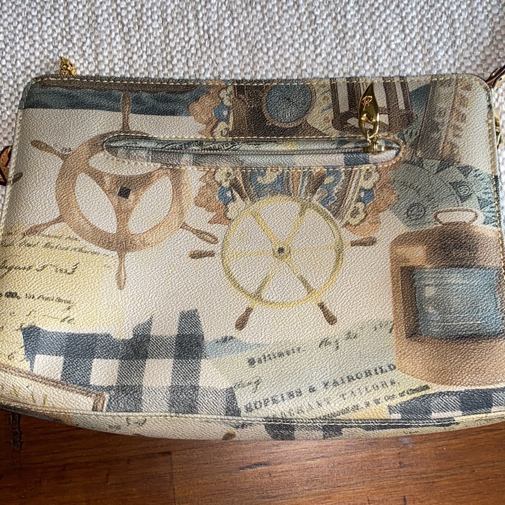 Vintage Van Gogh Shoulder Bag - Tan and Cream - Picture 3 of 8